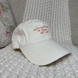 PacSun White Cap with Pink Embroidery
